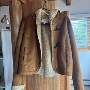 Anthropologie faux suede etttwa jacket